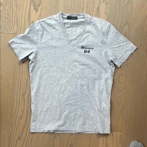 DSQUARED2 Light Gray Graphic Tee